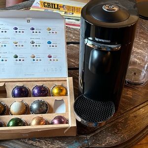 Nespresso machine with pods
